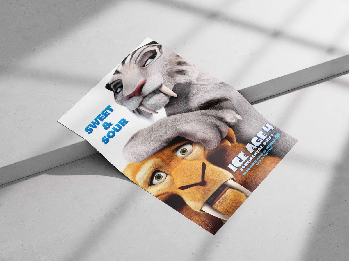 Ice Age 4 characters: Manny (mammoth) and Diego (saber-toothed tiger) Main Subject: Ice Age 4 characters: Manny (mammoth)