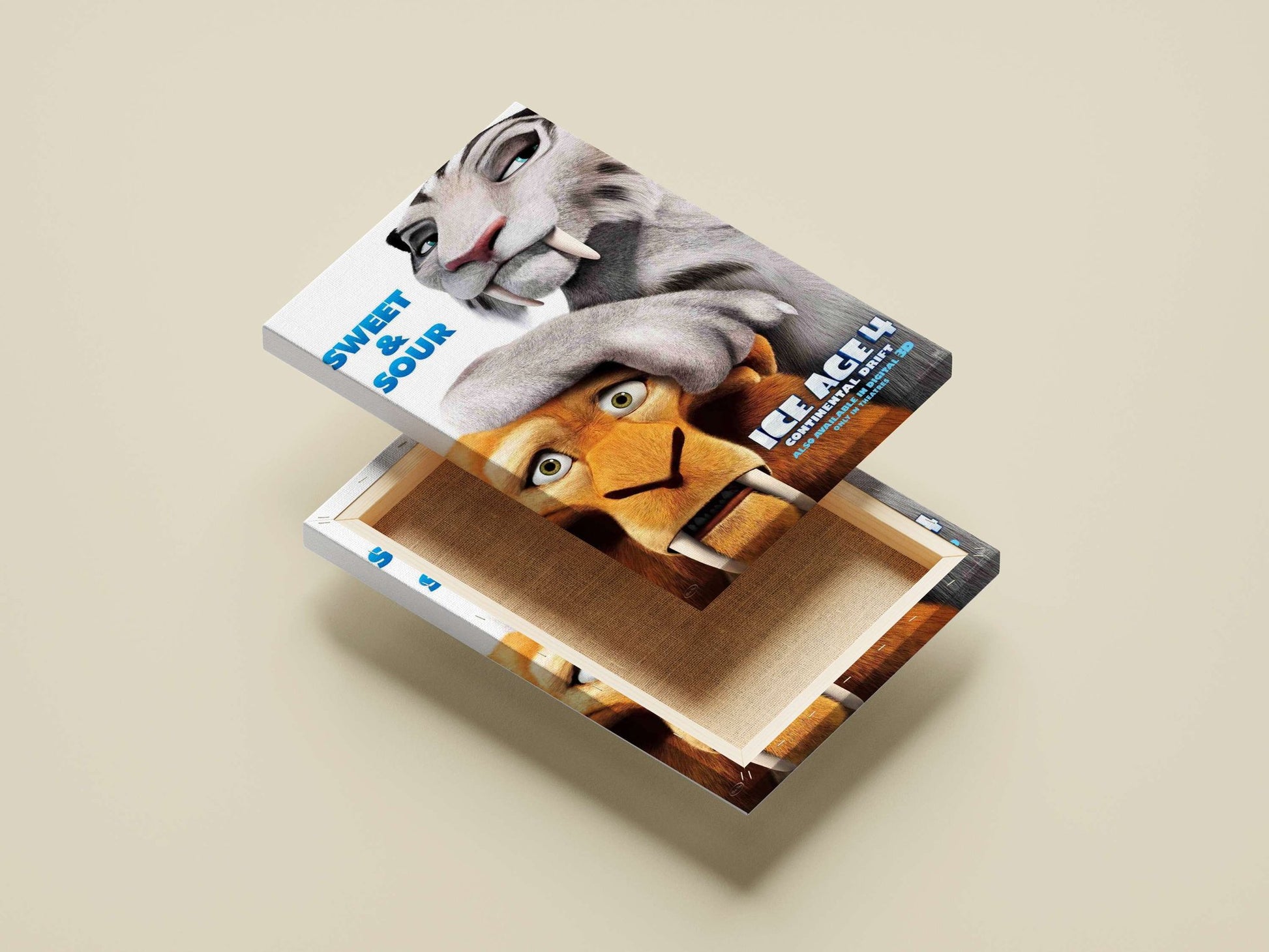 Ice Age 4 characters: Manny (mammoth) and Diego (saber-toothed tiger) Main Subject: Ice Age 4 characters: Manny (mammoth)