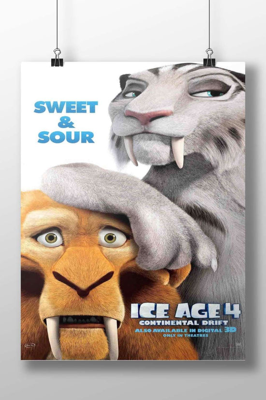 Ice Age 4 characters: Manny (mammoth) and Diego (saber-toothed tiger) Main Subject: Ice Age 4 characters: Manny (mammoth)