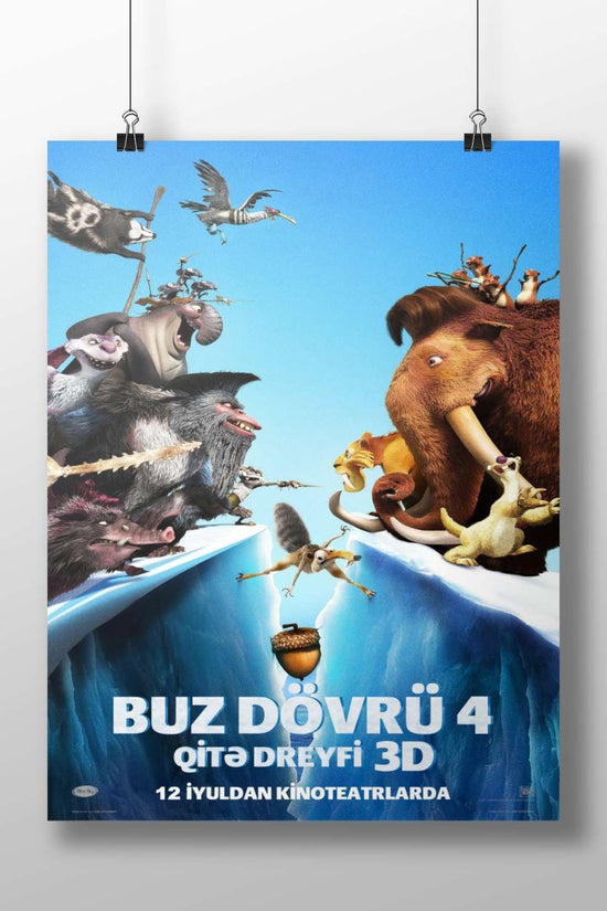 Ice Age: Continental Drift Main Subject: Ice Age: Continental Drift Matte BoizzBoard rigid print — Bollywood wall art India