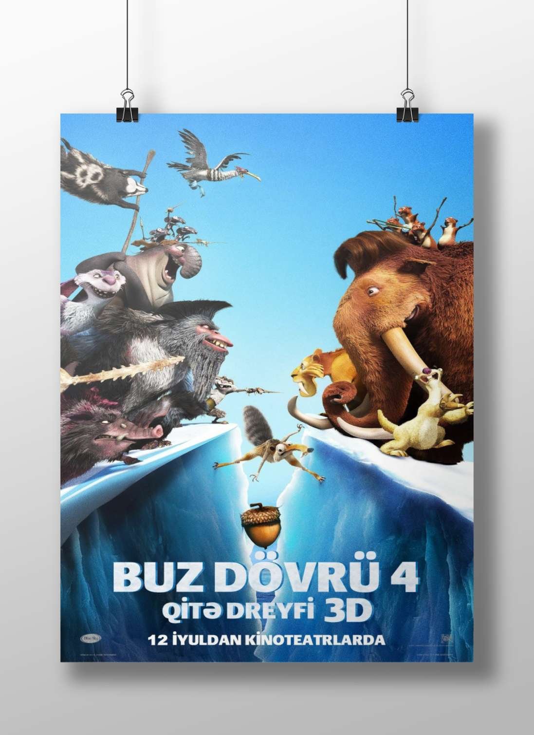 Ice Age: Continental Drift Main Subject: Ice Age: Continental Drift Matte BoizzBoard rigid print — Bollywood wall art India
