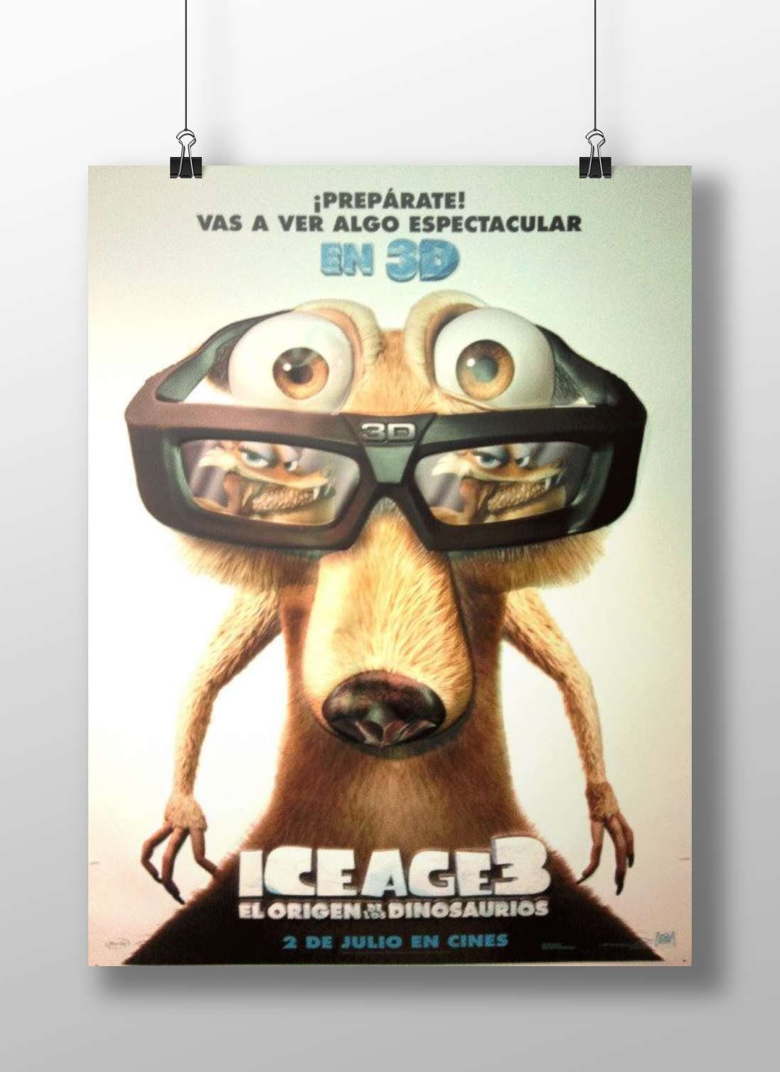 Ice Age 3 Main Subject: Ice Age 3 Matte BoizzBoard rigid print — Gaming wall art India | PosterBoizz