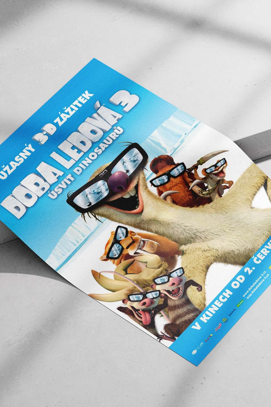Ice Age 3: Dawn of the Dinosaurs Main Subject: Ice Age 3: Dawn of the Dinosaurs Matte poster print — Anime wall art India |