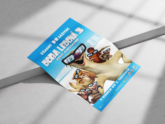 Ice Age 3: Dawn of the Dinosaurs Main Subject: Ice Age 3: Dawn of the Dinosaurs Matte poster print — Anime wall art India |