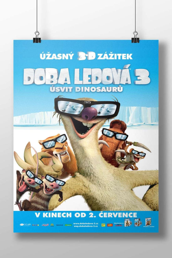 Ice Age 3: Dawn of the Dinosaurs Main Subject: Ice Age 3: Dawn of the Dinosaurs Matte BoizzBoard rigid print — Anime wall