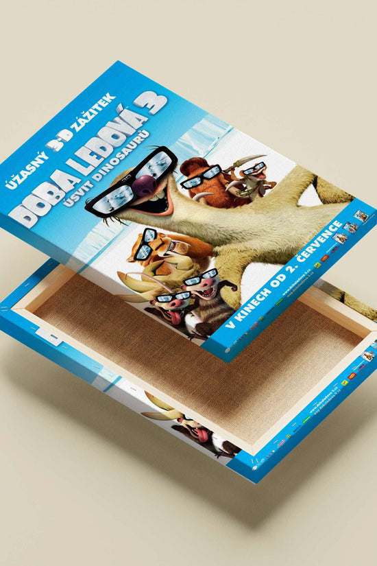Ice Age 3: Dawn of the Dinosaurs Main Subject: Ice Age 3: Dawn of the Dinosaurs Canvas wall art — Anime wall art India |
