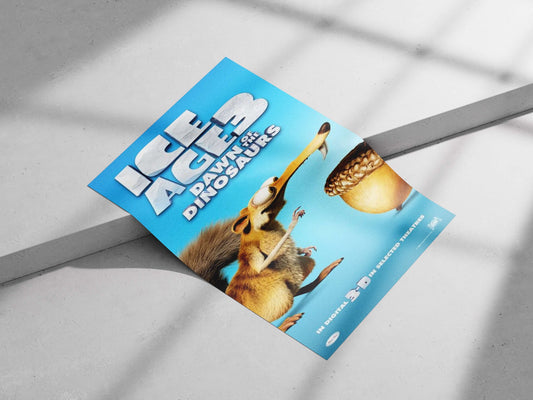 Ice Age 3: Dawn of the Dinosaurs Main Subject: Ice Age 3: Dawn of the Dinosaurs Matte poster print — Anime wall art India |