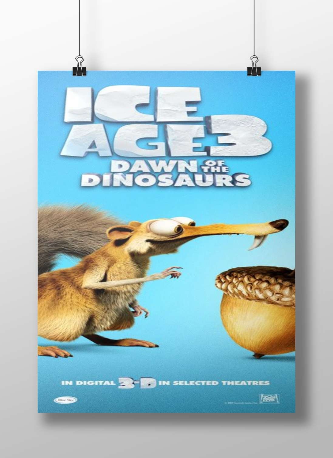 Ice Age 3: Dawn of the Dinosaurs Main Subject: Ice Age 3: Dawn of the Dinosaurs Matte BoizzBoard rigid print — Anime wall