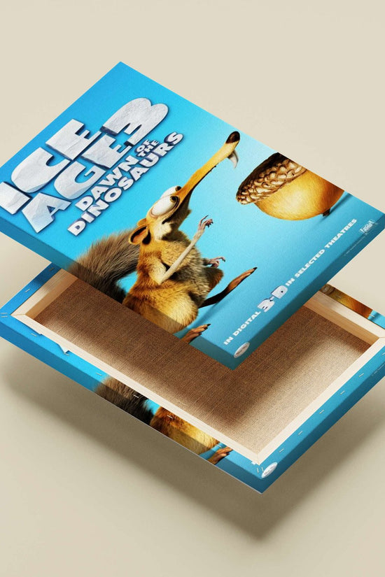Ice Age 3: Dawn of the Dinosaurs Main Subject: Ice Age 3: Dawn of the Dinosaurs Canvas wall art — Anime wall art India |