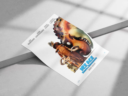 Ice Age: Dawn of the Dinosaurs Main Subject: Ice Age: Dawn of the Dinosaurs Matte poster print — Bollywood wall art India |