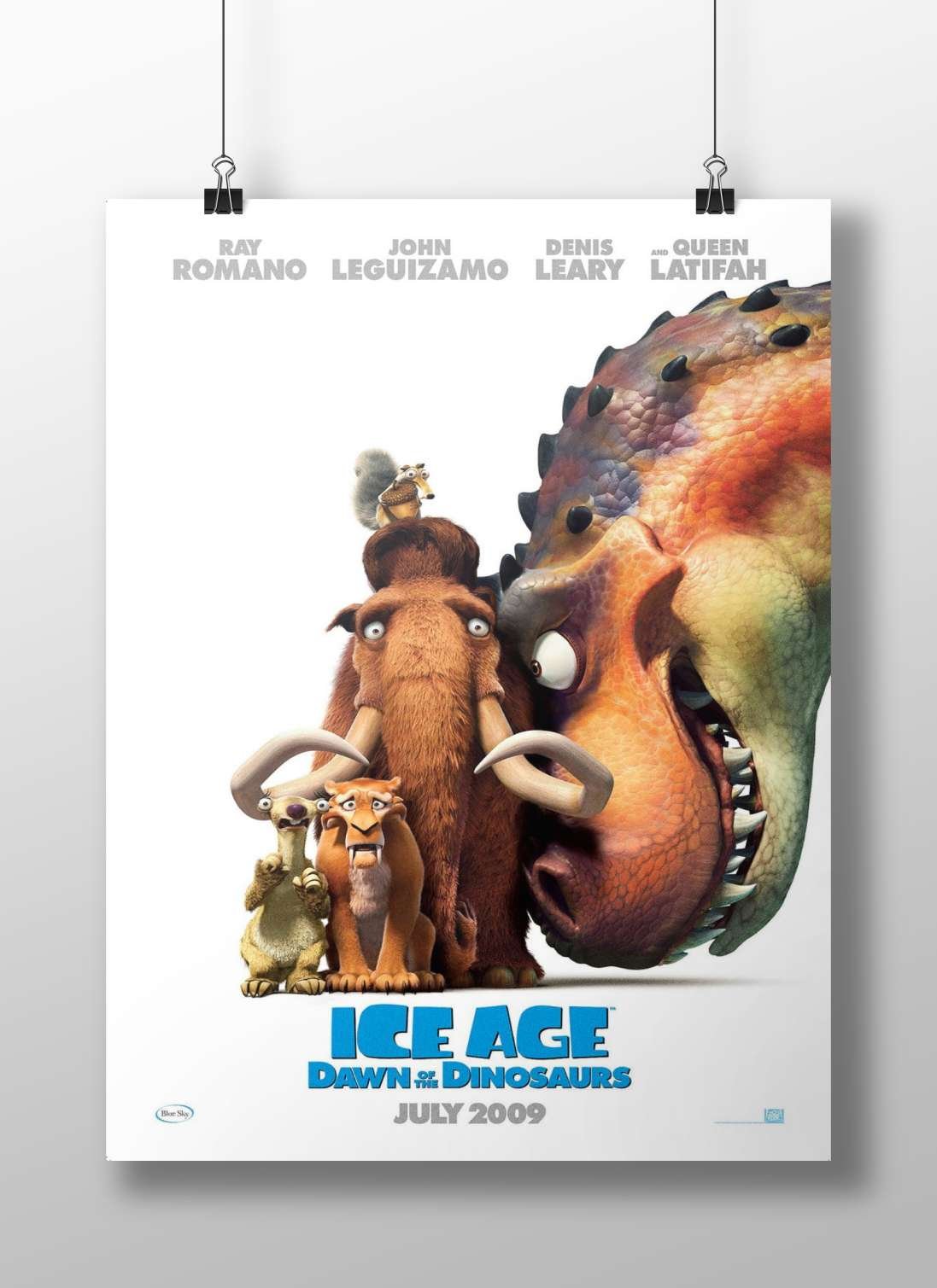Ice Age: Dawn of the Dinosaurs Main Subject: Ice Age: Dawn of the Dinosaurs Matte BoizzBoard rigid print — Bollywood wall