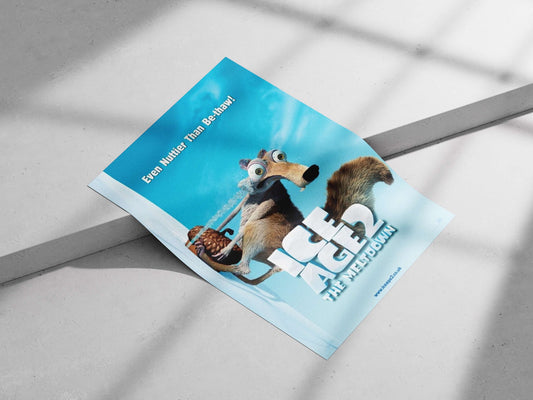 Scrat (from Ice Age 2 franchise) Main Subject: Scrat (from Ice Age 2 franchise) Matte poster print — Superhero wall art