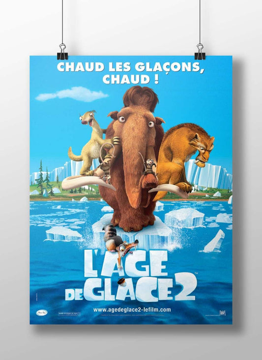 Ice Age 2 characters from the Ice Age franchise (Manny the mammoth, Diego the saber-toothed tiger, Scrat the squirrel, and