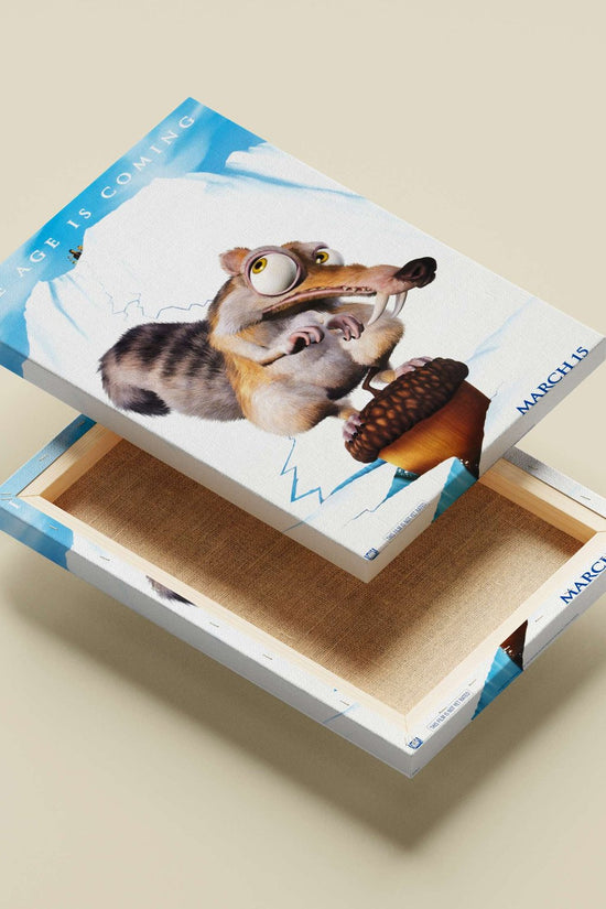 Scrat, the saber-toothed squirrel character from the Ice Age franchise Main Subject: Scrat, the saber-toothed squirrel