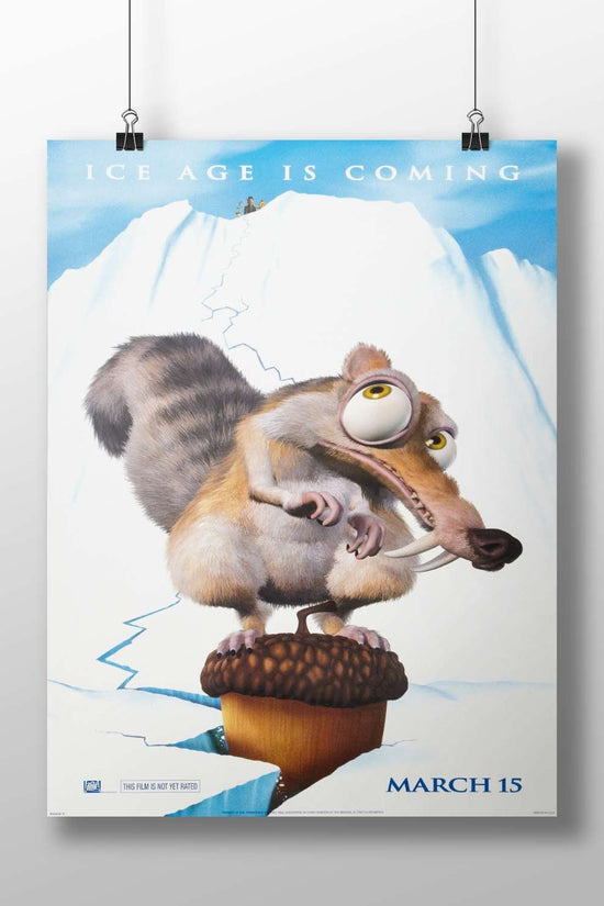 Scrat, the saber-toothed squirrel character from the Ice Age franchise Main Subject: Scrat, the saber-toothed squirrel