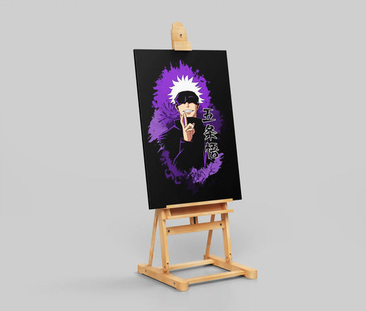 Jujutsu Kaisen Satoru Gojo Purple Aesthetic Anime Poster - Blindfolded Sorcerer Art Print