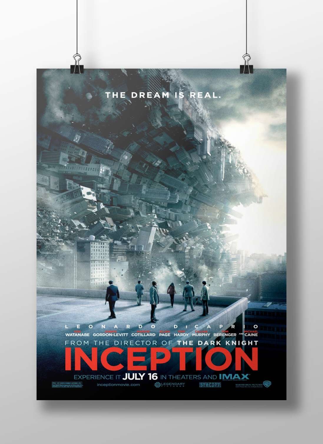 The movie "Inception" (franchise) Main Subject: The movie "Inception" (franchise) Matte BoizzBoard rigid print — Hollywood