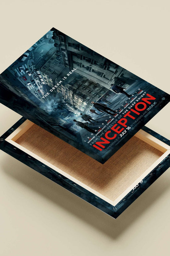 The film "Inception" (2010 movie poster with franchise name). Main Subject: The film "Inception" (2010 movie poster with