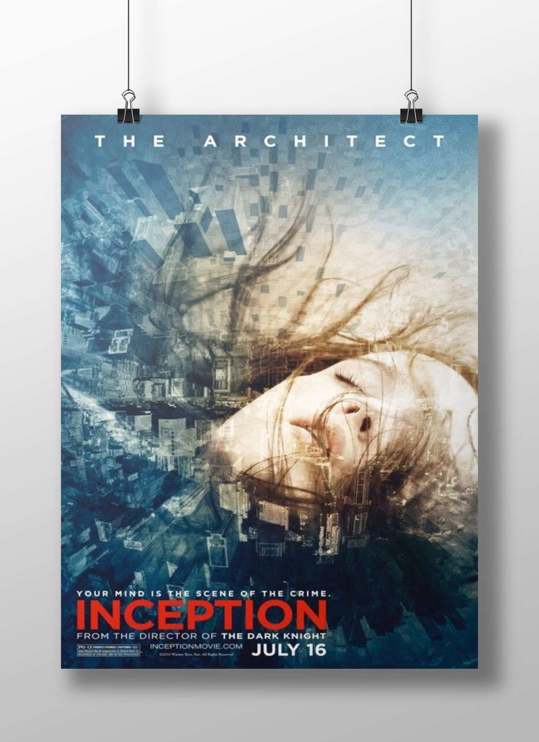 Inception Main Subject: Inception Matte BoizzBoard rigid print — Hollywood wall art India | PosterBoizz