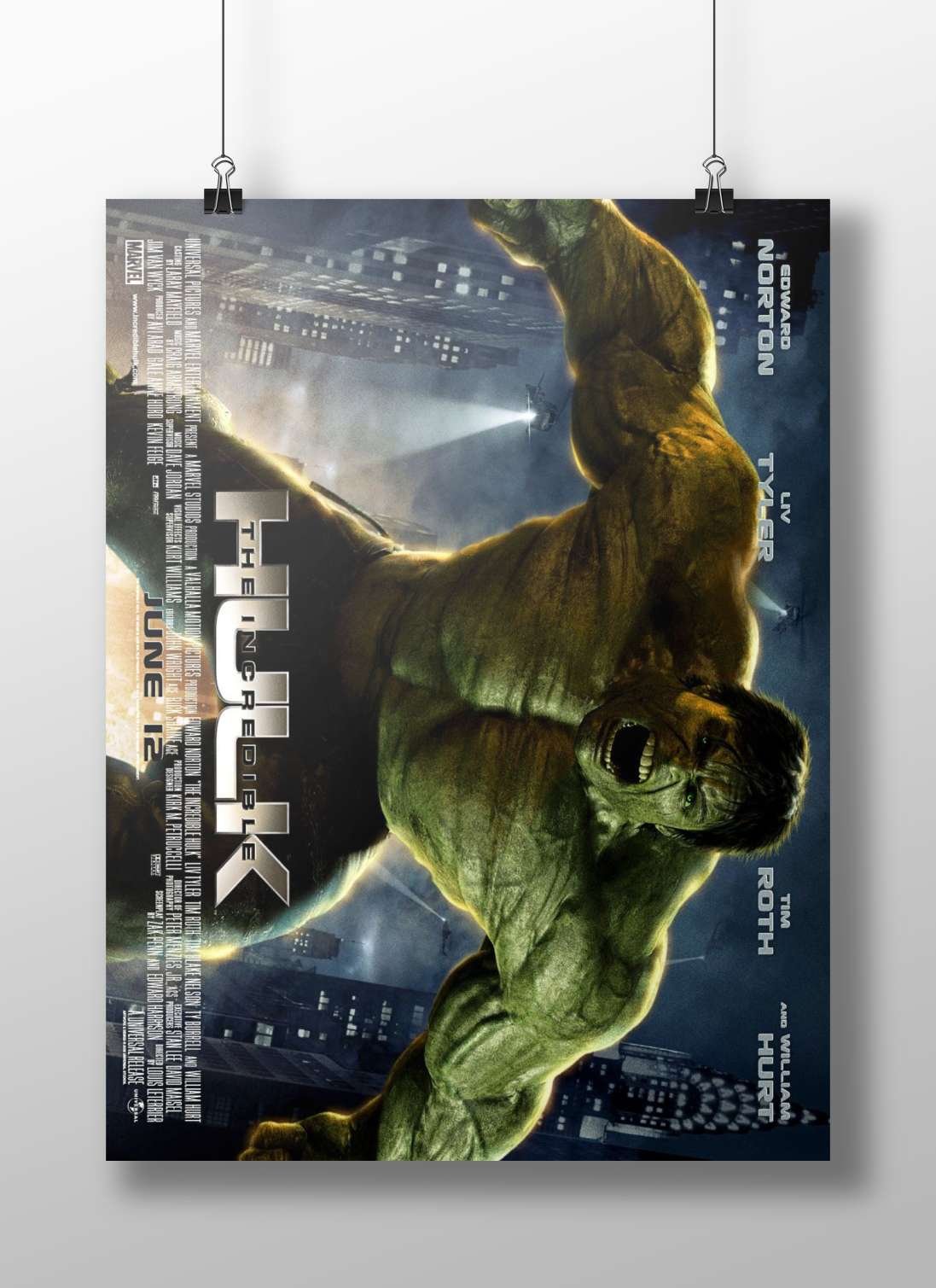 The Hulk (Marvel Comics character in the 2008 film *The Incredible Hulk*, portrayed by Edward Norton as evidenced by OCR