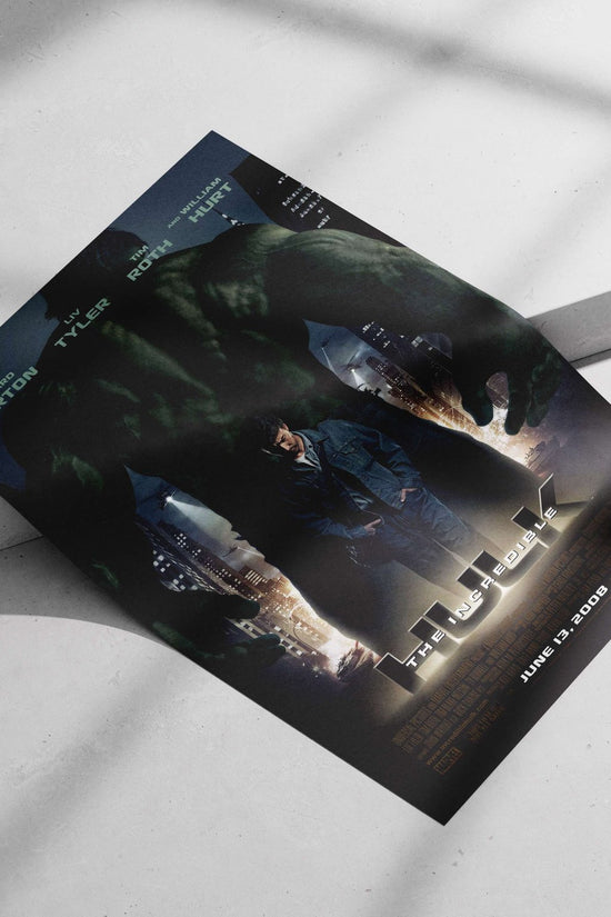The Hulk (Marvel franchise) Main Subject: The Hulk (Marvel franchise) Matte poster print — Superhero wall art India |