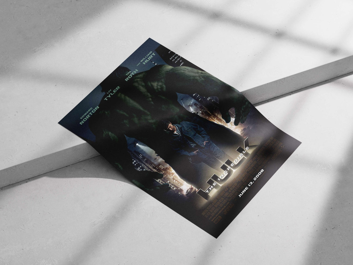 The Hulk (Marvel franchise) Main Subject: The Hulk (Marvel franchise) Matte poster print — Superhero wall art India |