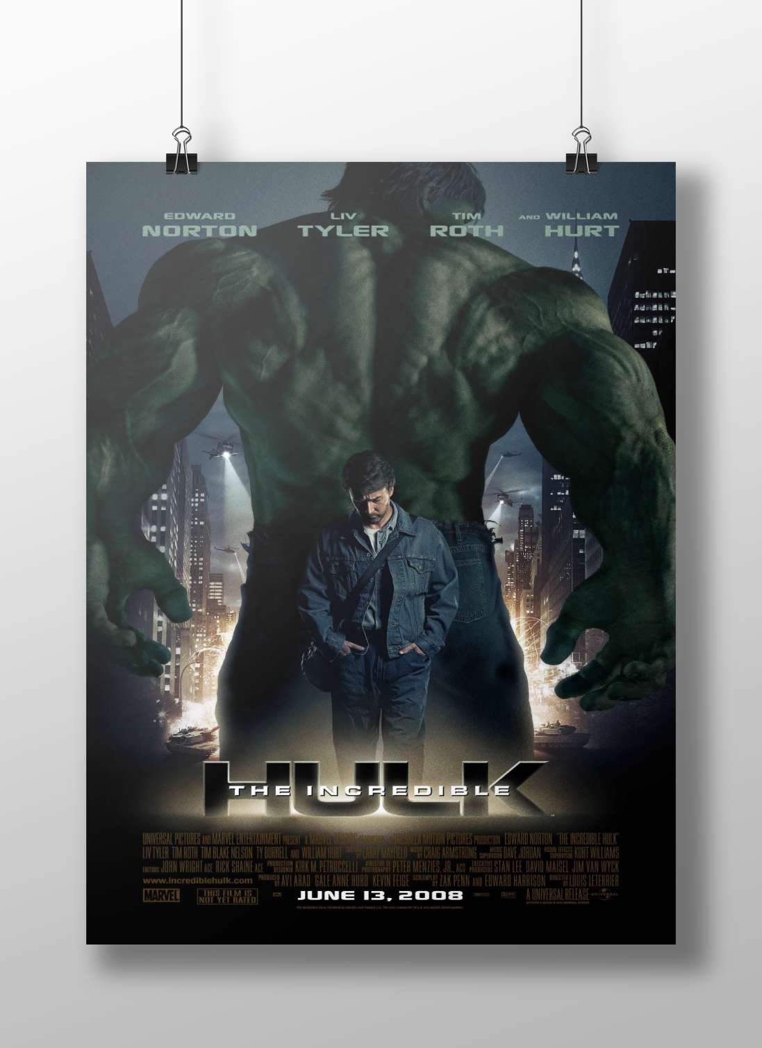 The Hulk (Marvel franchise) Main Subject: The Hulk (Marvel franchise) Matte BoizzBoard rigid print — Superhero wall art