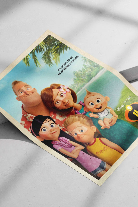 The Parr family (Bob Parr, Helen Parr, Violet Parr, Dash Parr, Jack-Jack Parr) from The Incredibles 2 franchise. Main