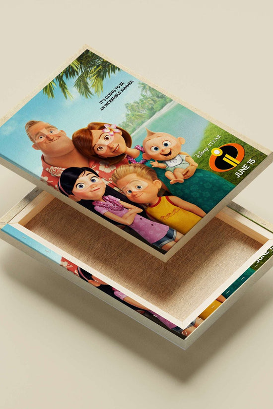 The Parr family (Bob Parr, Helen Parr, Violet Parr, Dash Parr, Jack-Jack Parr) from The Incredibles 2 franchise. Main