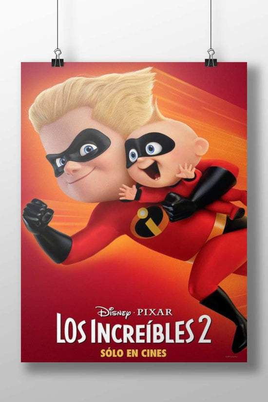 Mr. Incredible (Hank Parrish) and Jack-Jack Parrish from the Disney-Pixar franchise *The Incredibles*. Main Subject: Mr.