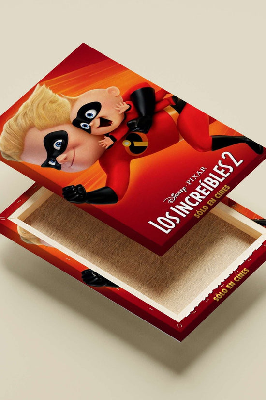 Mr. Incredible (Hank Parrish) and Jack-Jack Parrish from the Disney-Pixar franchise *The Incredibles*. Main Subject: Mr.