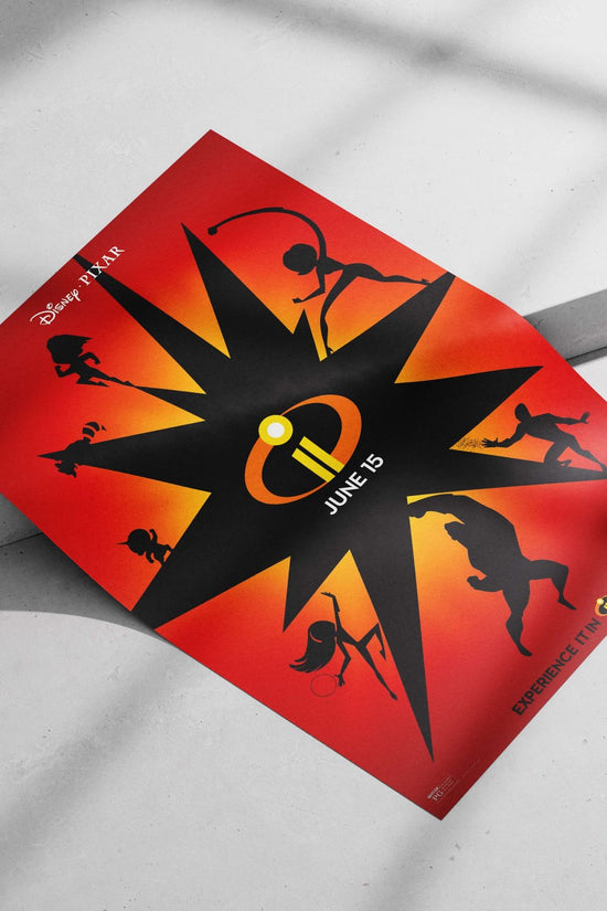 The Incredibles 2 (franchise) Main Subject: The Incredibles 2 (franchise) Matte poster print — Superhero wall art India |