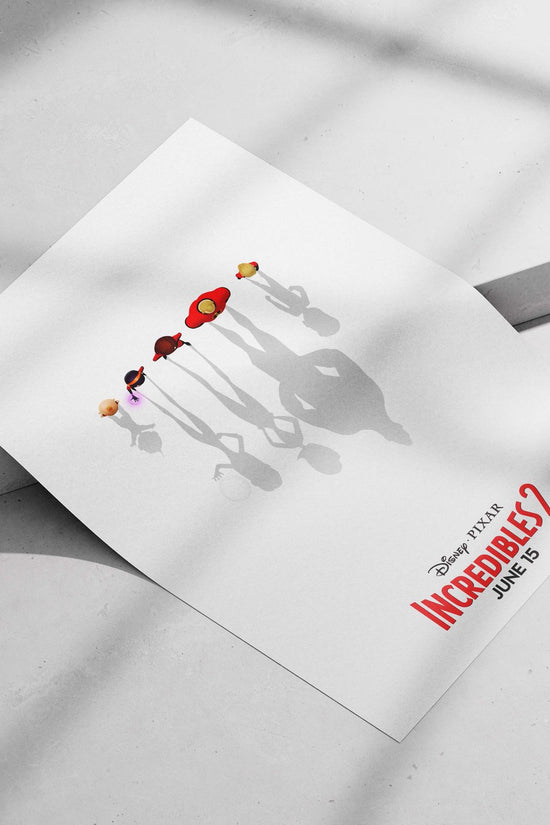 Incredibles 2 (Disney·Pixar) Main Subject: Incredibles 2 (Disney·Pixar) Matte poster print — Superhero wall art India |