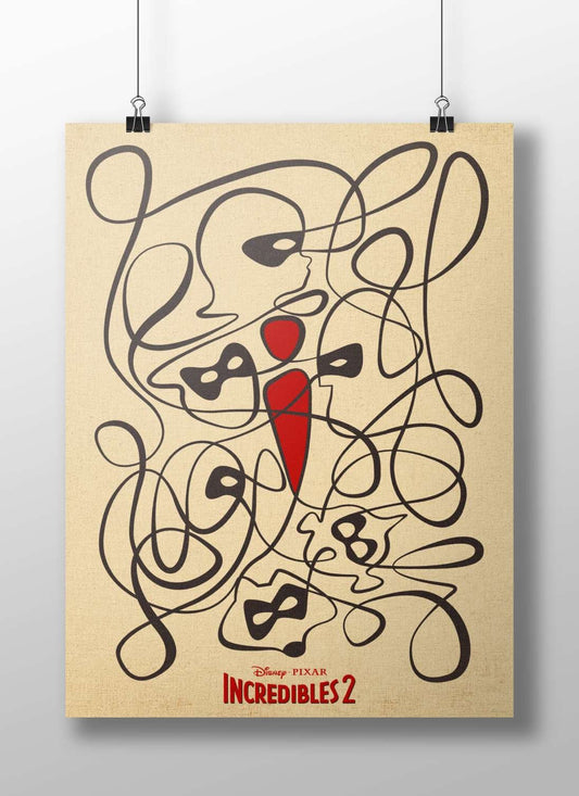 Disney·Pixar Incredibles 2 Main Subject: Disney·Pixar Incredibles 2 Matte BoizzBoard rigid print — Art wall art India |