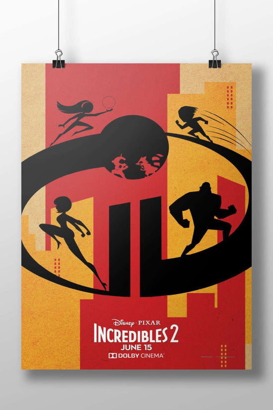 Disney-Pixar's "Incredibles 2" franchise. Main Subject: Disney-Pixar's "Incredibles 2" franchise. Matte BoizzBoard rigid