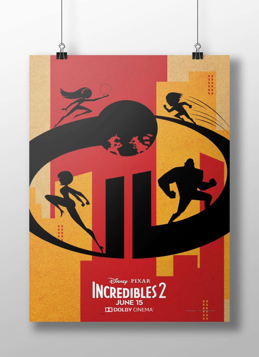 Disney-Pixar's "Incredibles 2" franchise. Main Subject: Disney-Pixar's "Incredibles 2" franchise. Matte BoizzBoard rigid