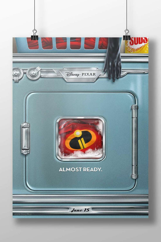 The Incredibles franchise (specifically its logo within a vintage-style freezer design) Main Subject: The Incredibles