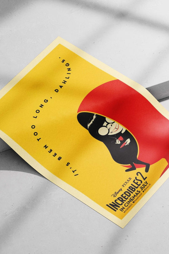 Incredibles 2 (Disney Pixar) Main Subject: Incredibles 2 (Disney Pixar) Matte poster print — Superhero wall art India |