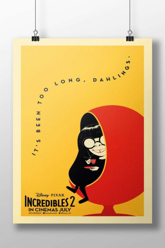Incredibles 2 (Disney Pixar) Main Subject: Incredibles 2 (Disney Pixar) Matte BoizzBoard rigid print — Superhero wall art