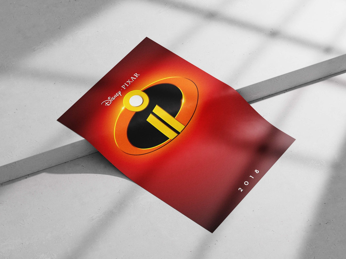 The Incredibles franchise logo (from the 2018 Disney·Pixar film) Main Subject: The Incredibles franchise logo (from the 2018