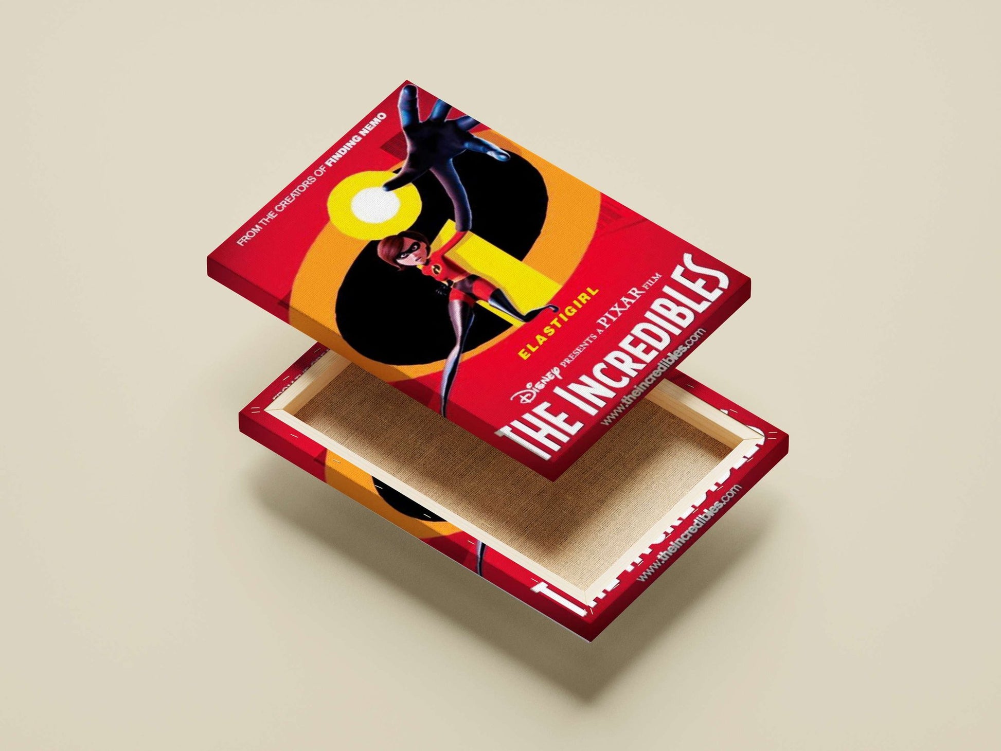 Elastigirl from The Incredibles Main Subject: Elastigirl from The Incredibles Canvas wall art — Superhero wall art India |