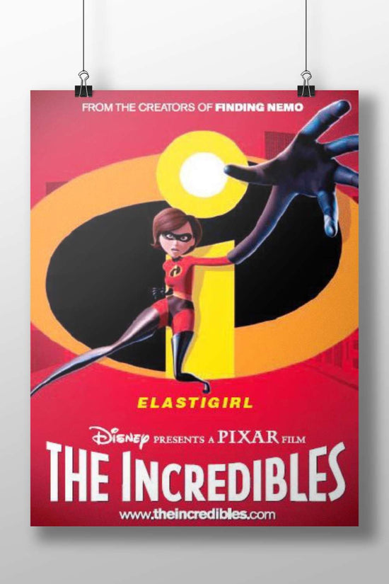 Elastigirl from The Incredibles Main Subject: Elastigirl from The Incredibles Matte BoizzBoard rigid print — Superhero wall