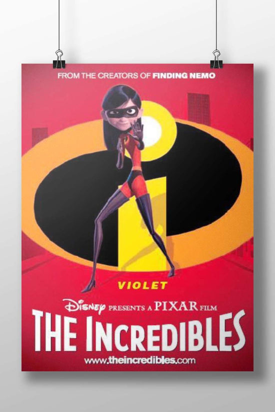 Violet, a character from Disney-Pixar's *The Incredibles* franchise. Main Subject: Violet, a character from Disney-Pixar's
