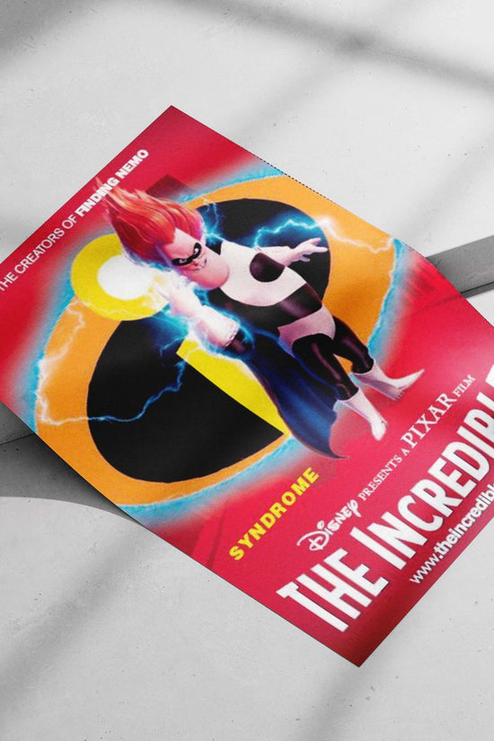 Syndrome (from The Incredibles franchise) Main Subject: Syndrome (from The Incredibles franchise) Matte poster print —