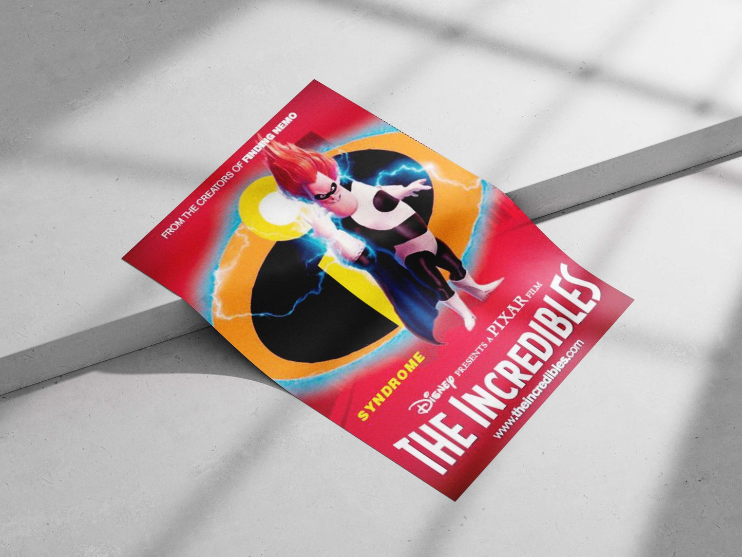 Syndrome (from The Incredibles franchise) Main Subject: Syndrome (from The Incredibles franchise) Matte poster print —