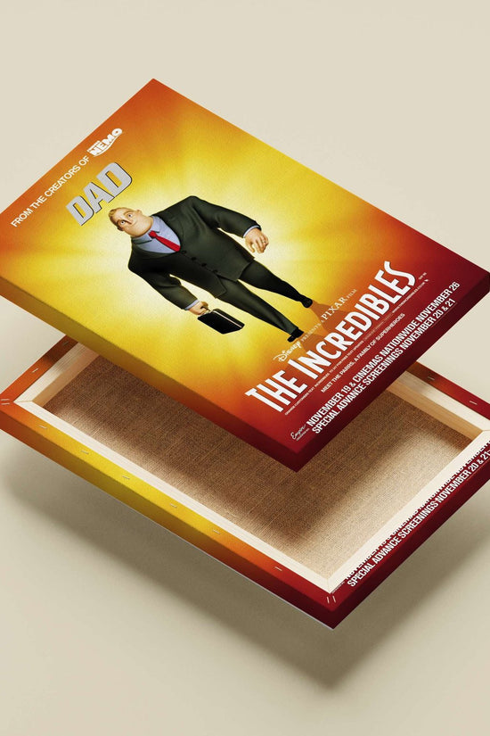 Mr. Parr (from The Incredibles) Main Subject: Mr. Parr (from The Incredibles) Canvas wall art — Superhero wall art India |