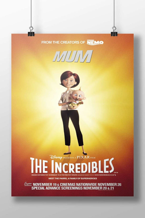 The Incredibles (film) Main Subject: The Incredibles (film) Matte BoizzBoard rigid print — Hollywood wall art India |