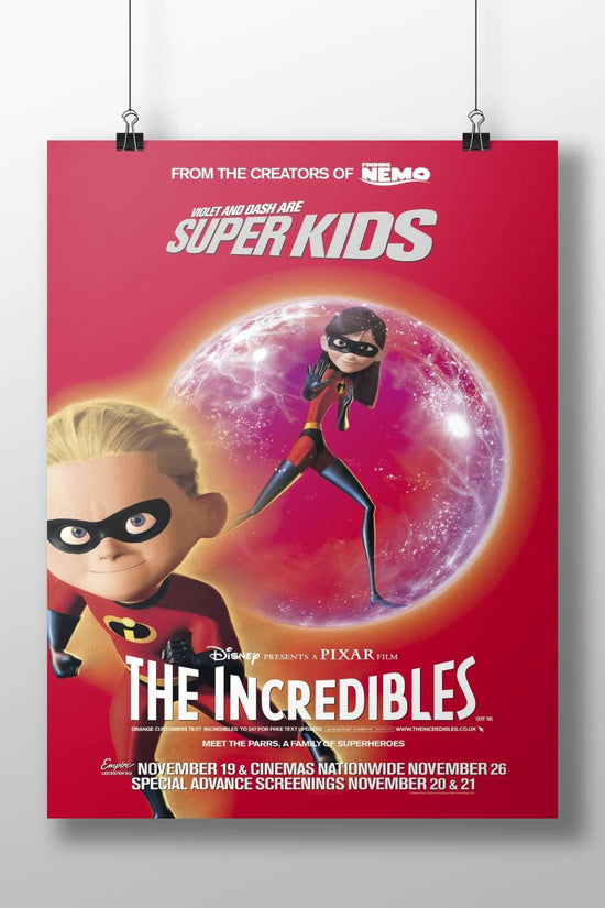 Violet Parr and Dash Parr from The Incredibles (Pixar film) Main Subject: Violet Parr and Dash Parr from The Incredibles