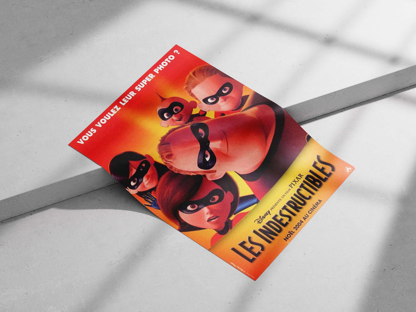 The Incredibles superhero family (franchise) Main Subject: The Incredibles superhero family (franchise) Matte poster print —