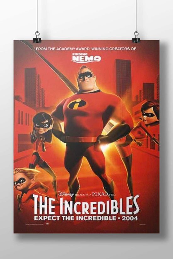 The Incredibles Main Subject: The Incredibles Matte BoizzBoard rigid print — Superhero wall art India | PosterBoizz